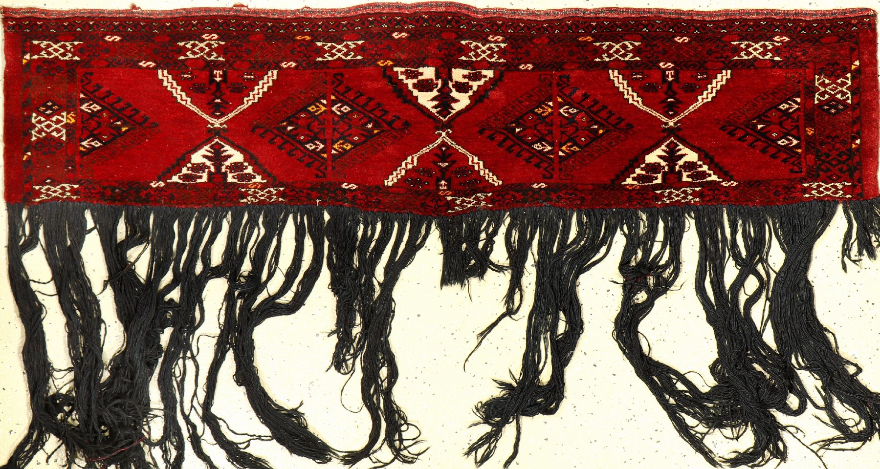 Ersari "Jollar" alt, Afghanistan, um 1940, Wolle auf Wolle, ca. 153 x 36 cm, Kizel-Ayak Muster, EHZ: 2-3
