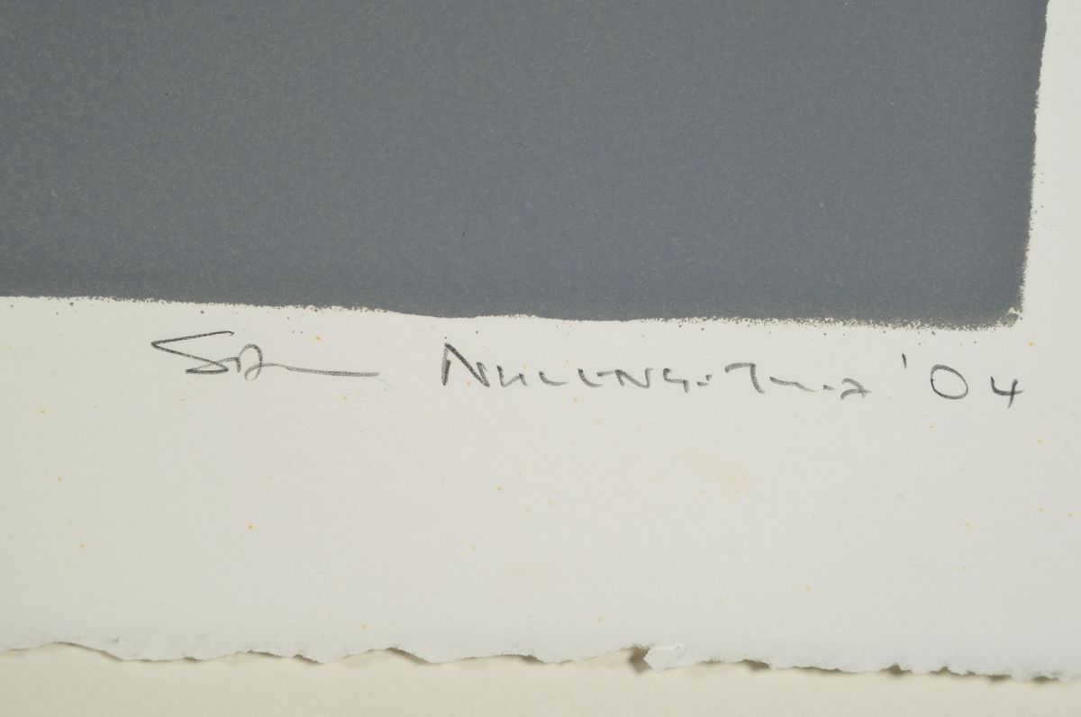 Detail a: Sam Nhlengethwa, geb. 1955, Künstler und Jazz -Musiker, hier: Solo, Farblithographie von 2004, handsigniert, betitelt, num. 33/150, Blattgr. ca. ...