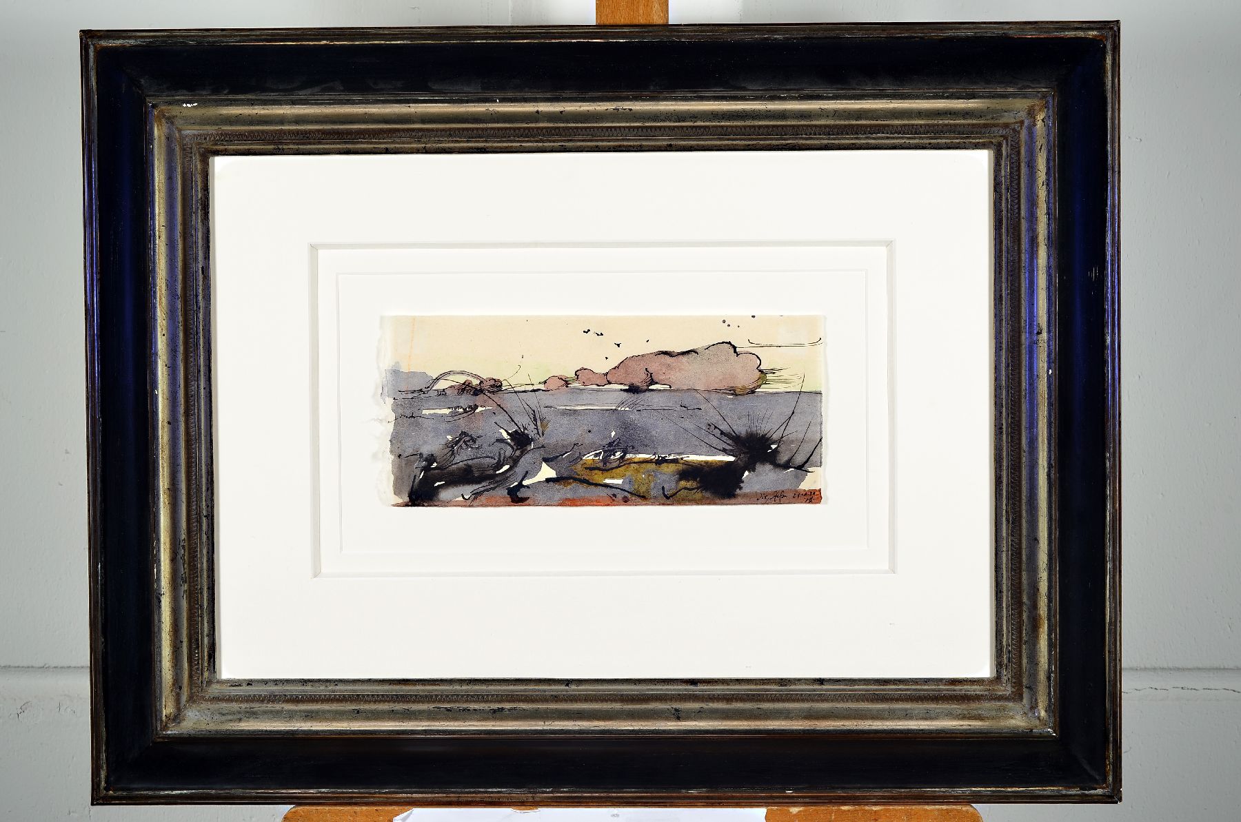 Detail b: Horst Janssen, 1929 - 1995, Aquarell auf Japan-Bütten, aus der Folge "Bobethanien", rechts unten handsigniert, dat. (19)90, Blattgröße ...