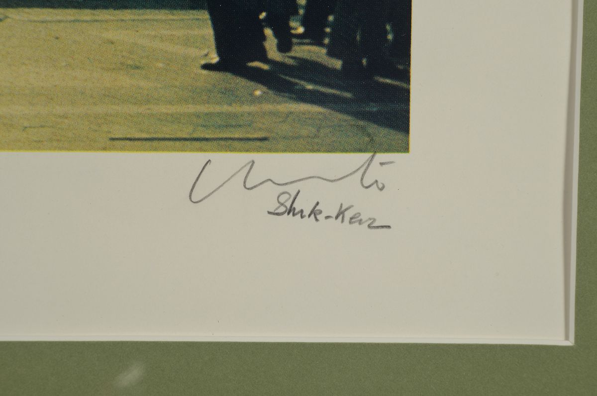 Detail a: Christo und Jeanne-Claude, Wrapped Monument to Vittorio Emanuele, Piazzo del Duomo, Milan, 1970", handsigniert, num. 451/600, Edition Attilo ...