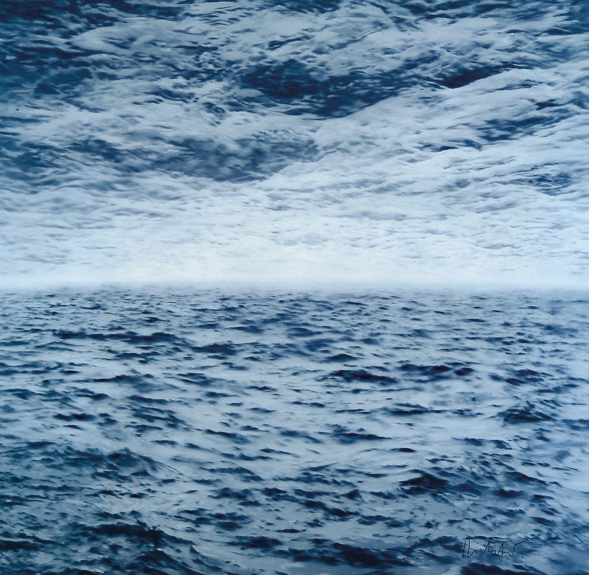 Gerhard Richter, geb. 1932, "See-See", 2007, Farboffset-Lithografie handsigniert, ca. 60 x 60 cm, unter Glas, Rahmen: 85 x 85cm