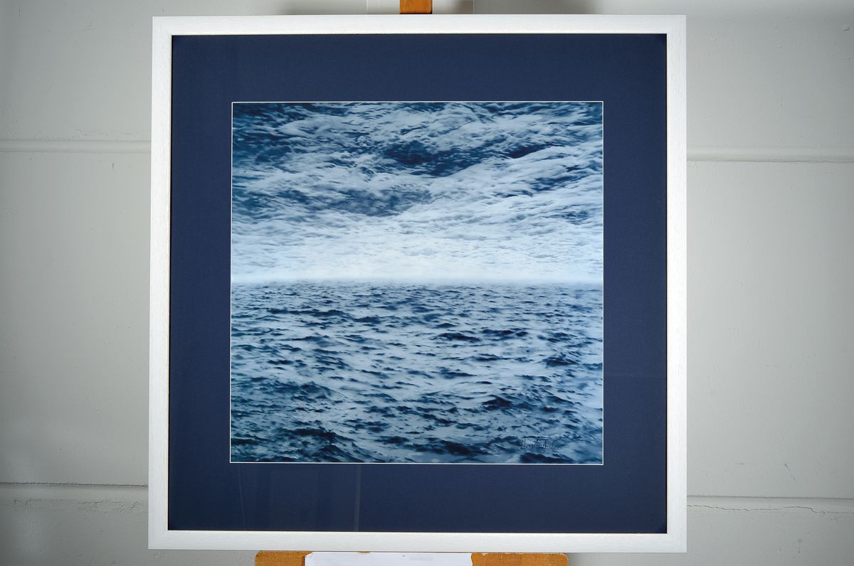 Detail k: Gerhard Richter, geb. 1932, "See-See", 2007, Farboffset-Lithografie handsigniert, ca. 60 x 60 cm, unter Glas, Rahmen: 85 x 85cm