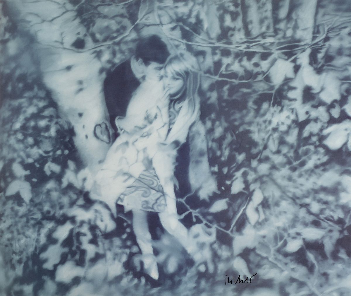 Gerhard Richter, geb. 1932, "Lovers in the Forest" 1995, Herausgeber : The Israel Museum Tel Aviv, Jerusalem, 1995 handsigniert, lim. ...