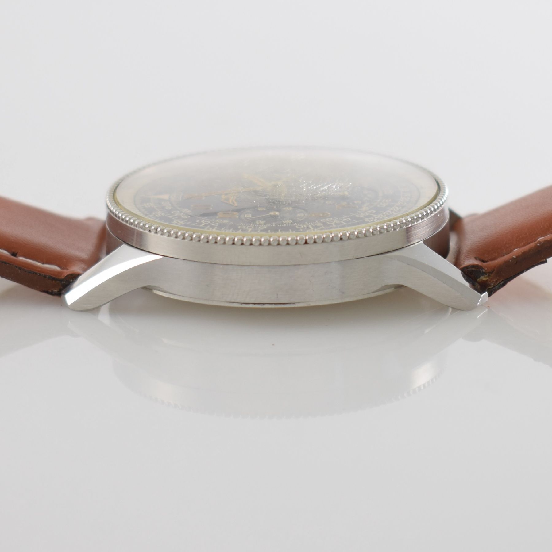 Detail l: BREITLING Navitimer AOPA sehr seltener & wunderbar erhaltener früher Herrenchronograph in Edelstahl Kaliber VALJOUX 72, Schweiz um 1954, Handaufzug, ...