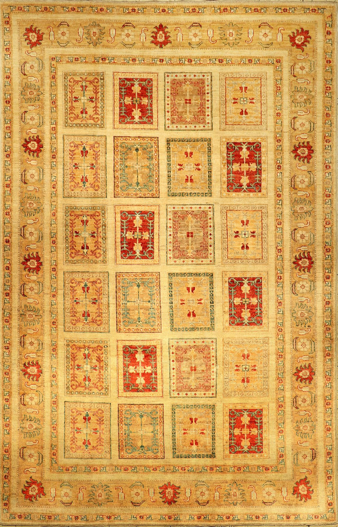Sigler, Afghanistan/Pakistan, ca. 10 Jahre,Wolle auf Baumwolle, ca. 298 x 193 cm, EHZ: 1-2 (fachkundig gereinigt).