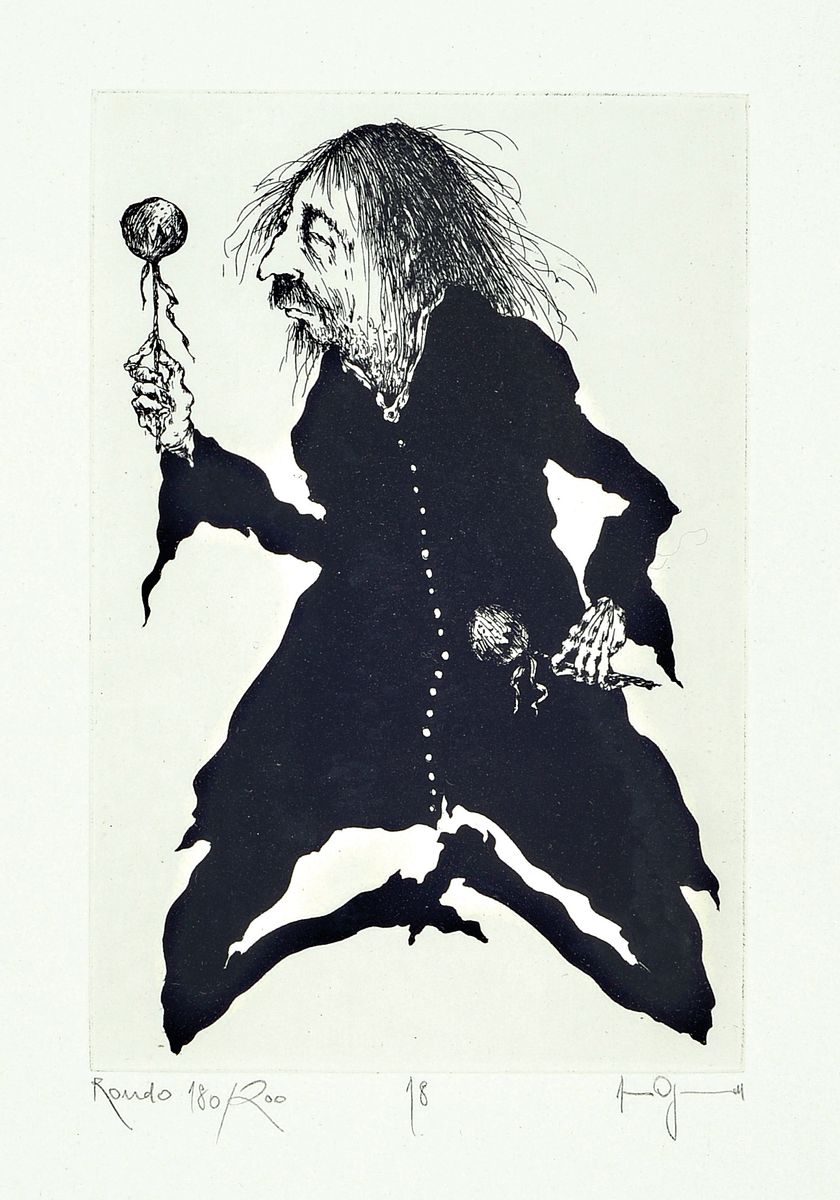 Detail b: Gertrude Degenhardt, geb. 1940, drei Radierungen aus der Rondo Serie von 1977,alle handsigniert, und num. aus 200er Auflage, je ca. 15x10cm, u.Gl., R.