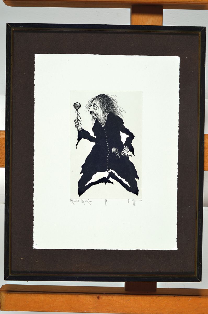 Detail m: Gertrude Degenhardt, geb. 1940, drei Radierungen aus der Rondo Serie von 1977,alle handsigniert, und num. aus 200er Auflage, je ca. 15x10cm, u.Gl., R.