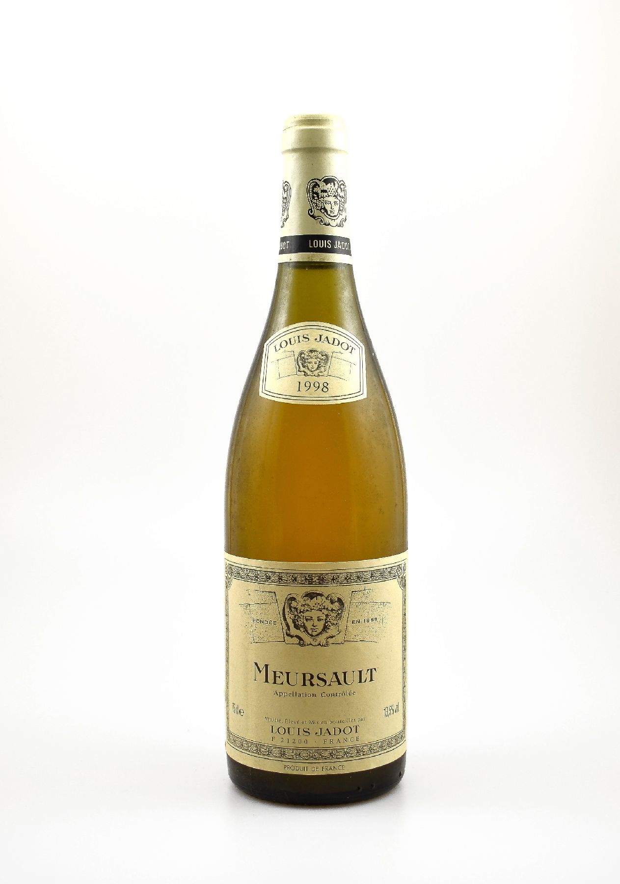 1 Flaschen 1998 Meursault Louis Jadot, ca. 75 cl, 13,5 % Vol., Füllstand: ca. high fill, guter Erhaltungszustand, unverkostet, Provenienz: Aus einer ...