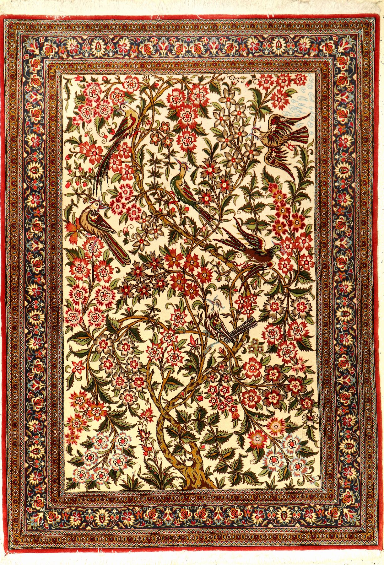 Ghom Kork, Persien, ca. 30 Jahre, Korkwolle, ca. 156 x 111 cm, EHZ: 2. Feine Qualität