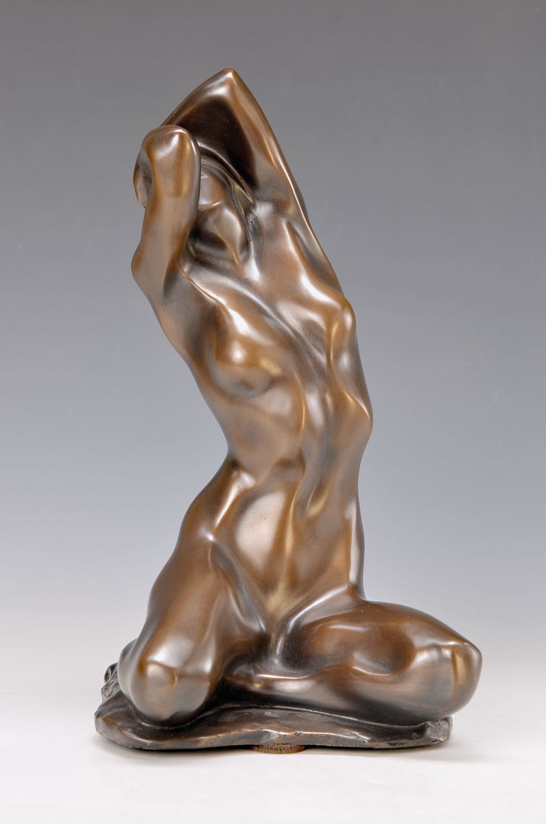Miguel Moreno, geb. 1935, Bronzefigur, "Venus, der Sonne entgegen", lim. Auflage num. 117/299, signiert, H. ca. 30 cm