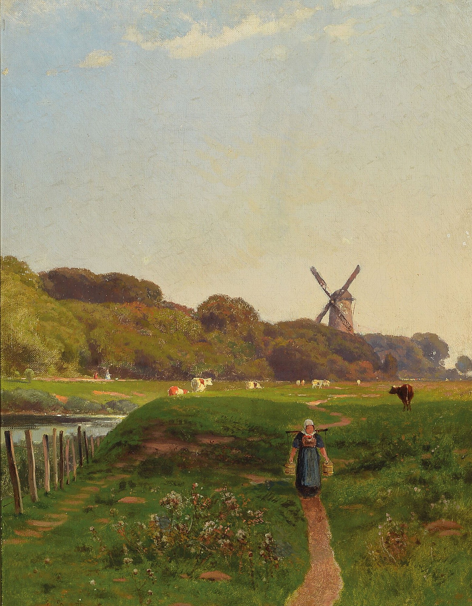 Ernst von Bernuth, 1833 Haus Aspel in Haldern-1923 Düsseldorf, Landschaftsmaler der Düsseldorfer Schule, Mitglied im Künstlerverein Malkasten, ...