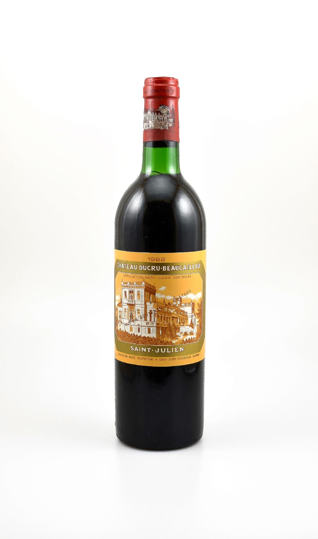 1 Flasche 1982 Chateau Ducru-Beaucaillou, Saint-Julien, ca. 75 cl, Füllstand: ca. top shoulder, sehr guter Erhaltungszustand, unverkostet, 96 Parker ...
