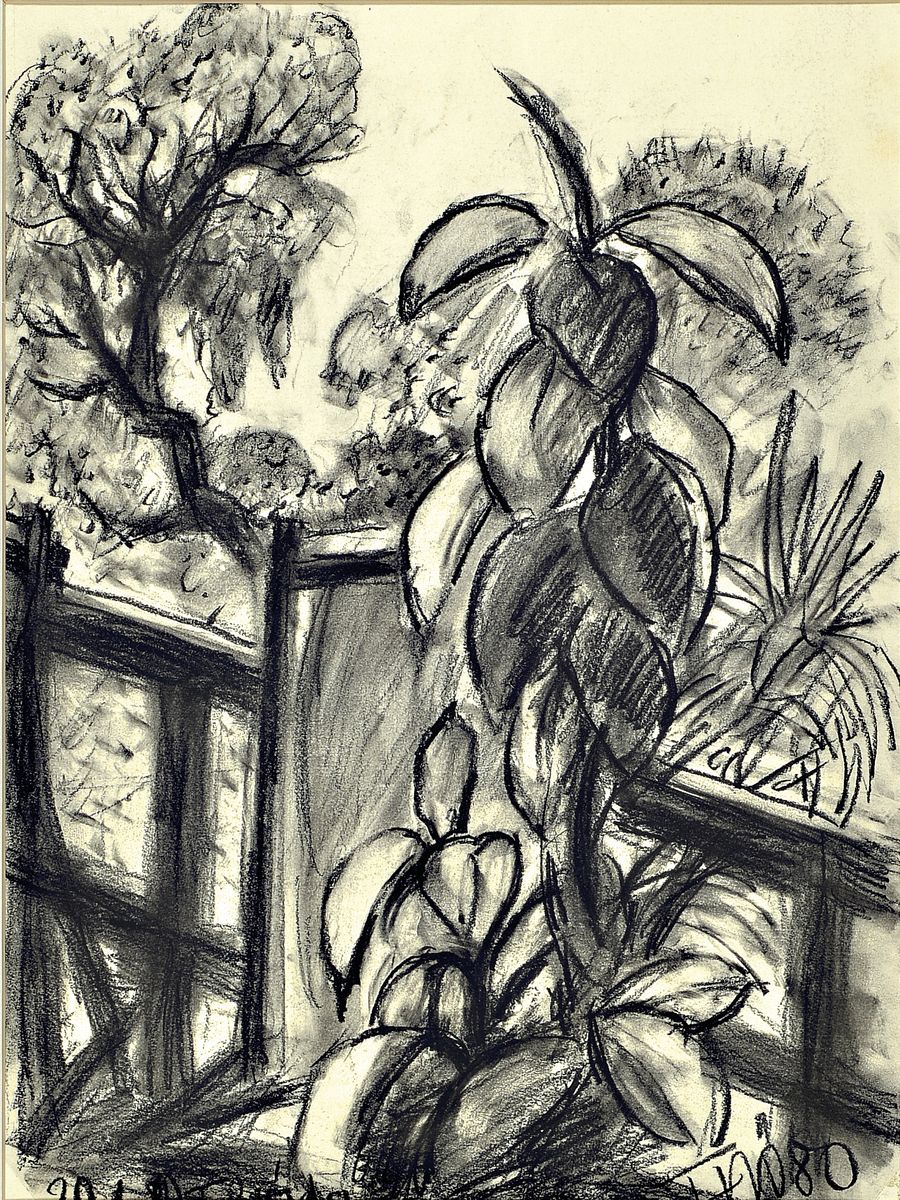 Fritz Börner, 1921 Brandis bei Leipzig-1985 Kaiserslautern, bekannter deutscher Expressionist, Schüler von Max Pechstein in Berlin, hier: Florida, ...