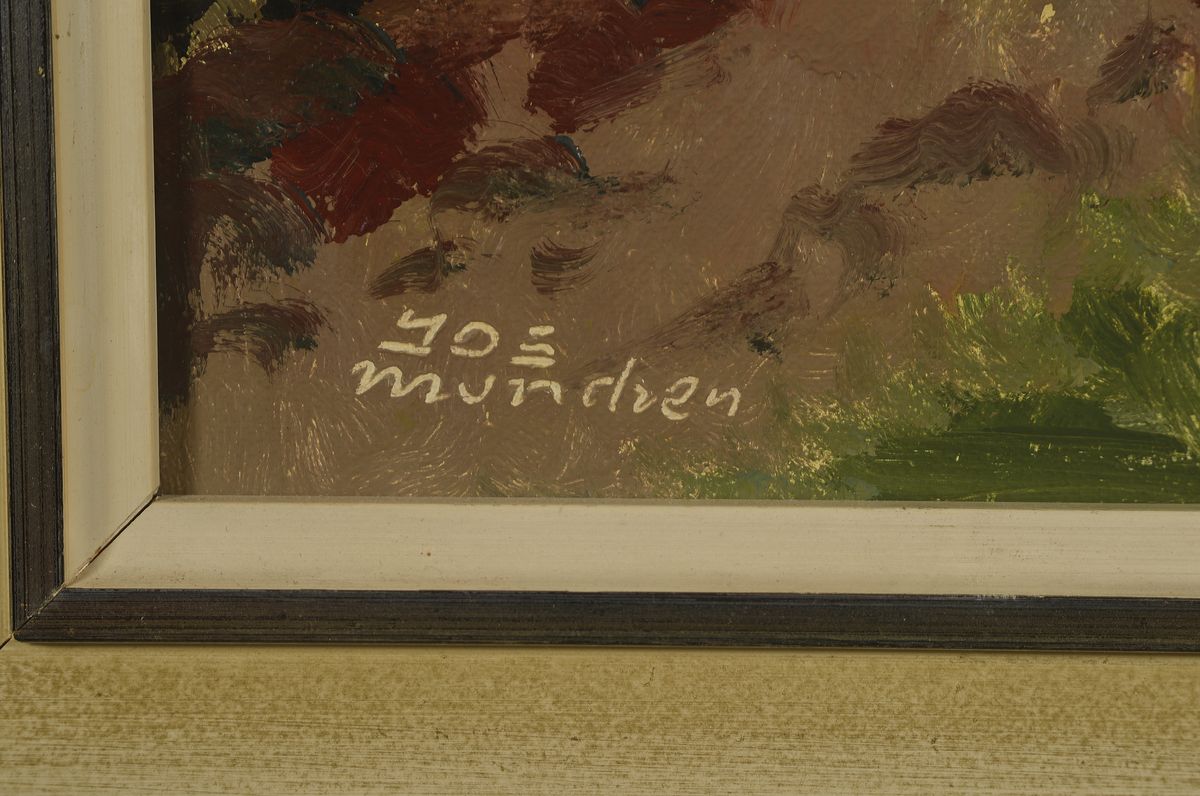 Detail a: Josef Süssmeier, 1896 Rohr-1971 München, Prinz Heinrich-Baude und Schneekoppe Riesengebirge, Öl/Lwd, links unten sign.: JOS München, ca. ...