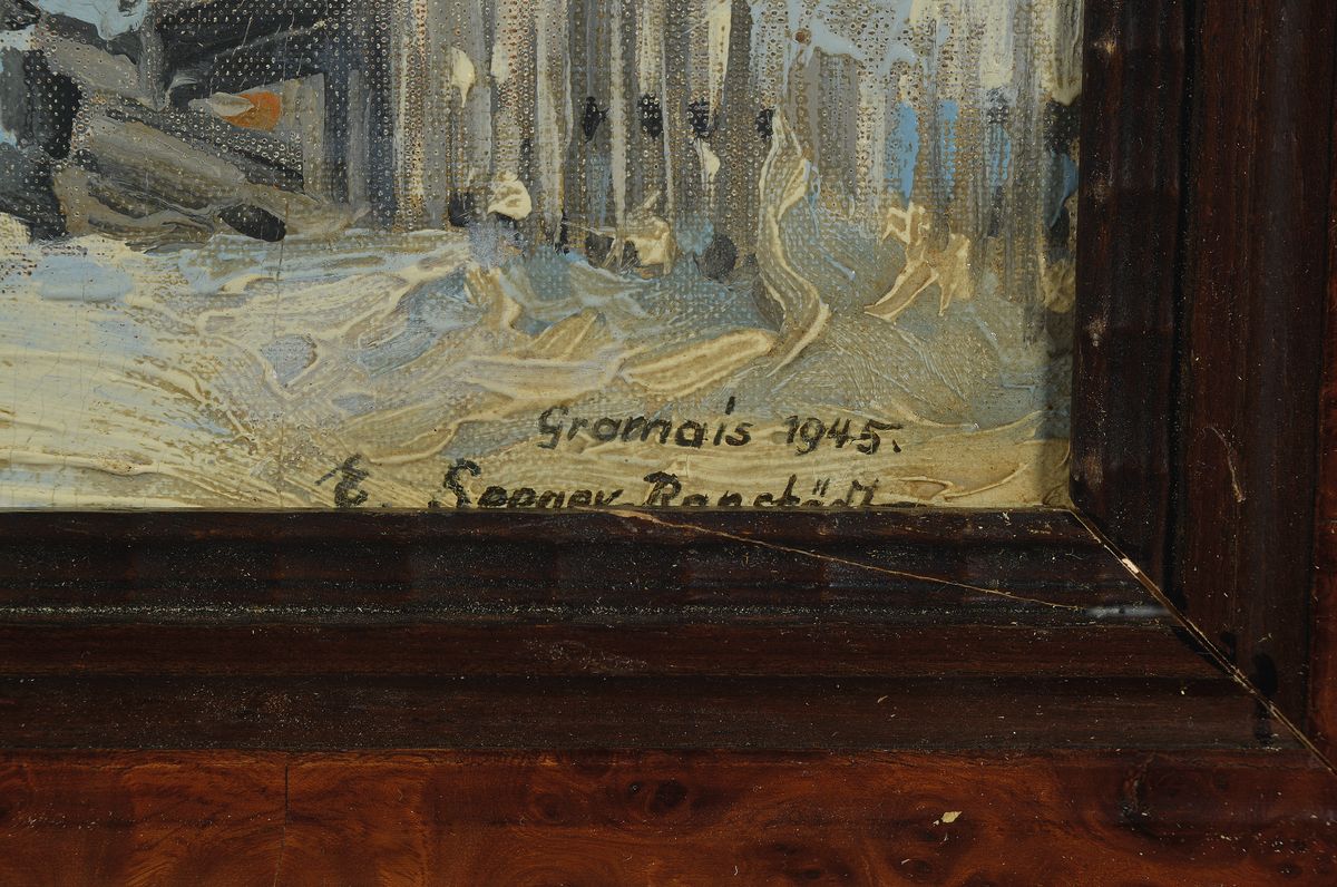 Detail a: Emil Seeger-Ranstädt, 1887 Neu-Nausslitz bis nach 1959 Frankfurt am Main, Studium 1904-07 an der Akademie Leipzig bei Bruno Heroux und Walter ...