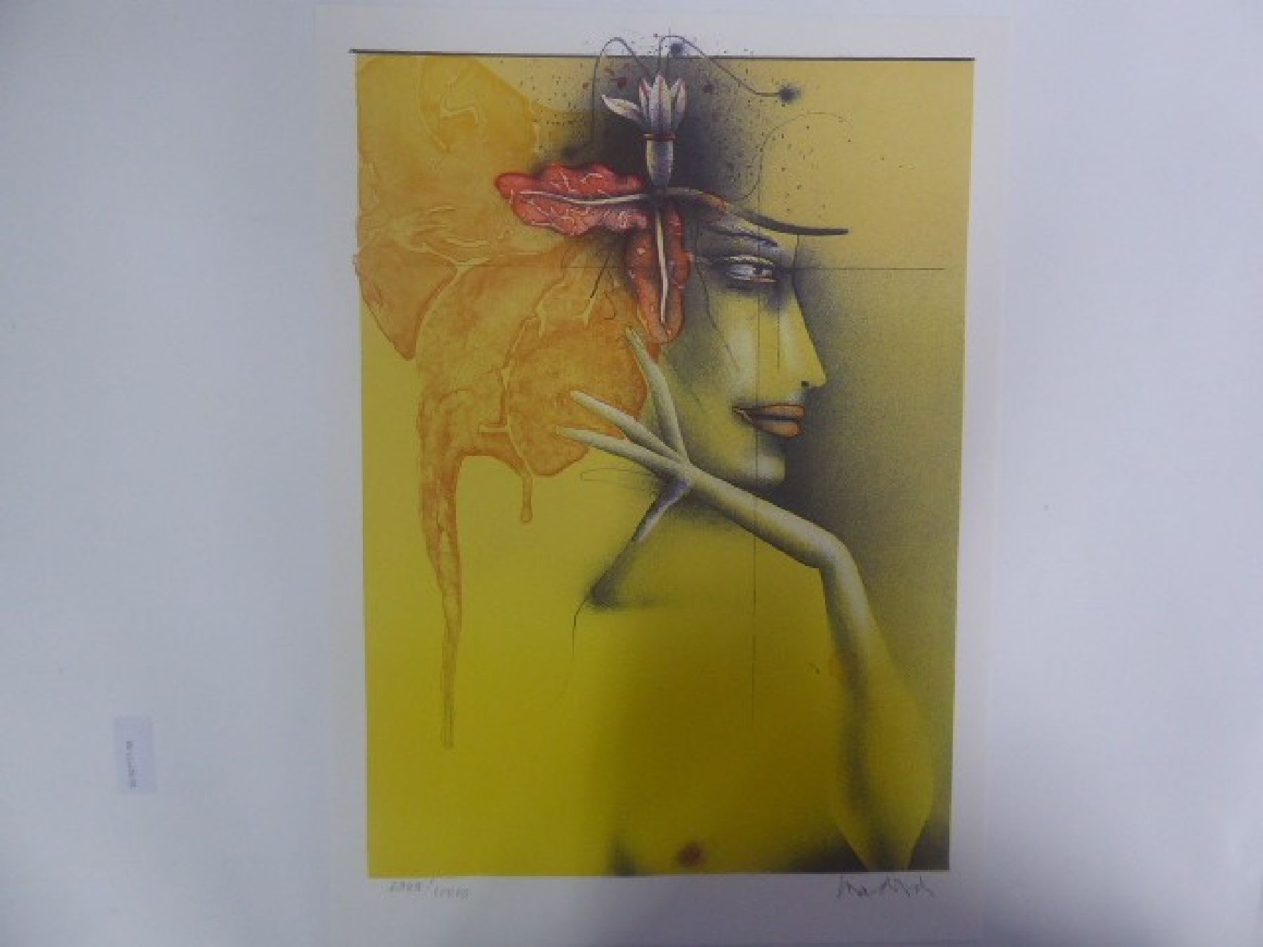 Die Kunst der Graphik, Mappe mit sechs Grafiken, von Valerio Adami, Horst Antes, Enrico Baj, Bruno Bruni, Simon Dittrich, Paul Wunderlich, alle ...
