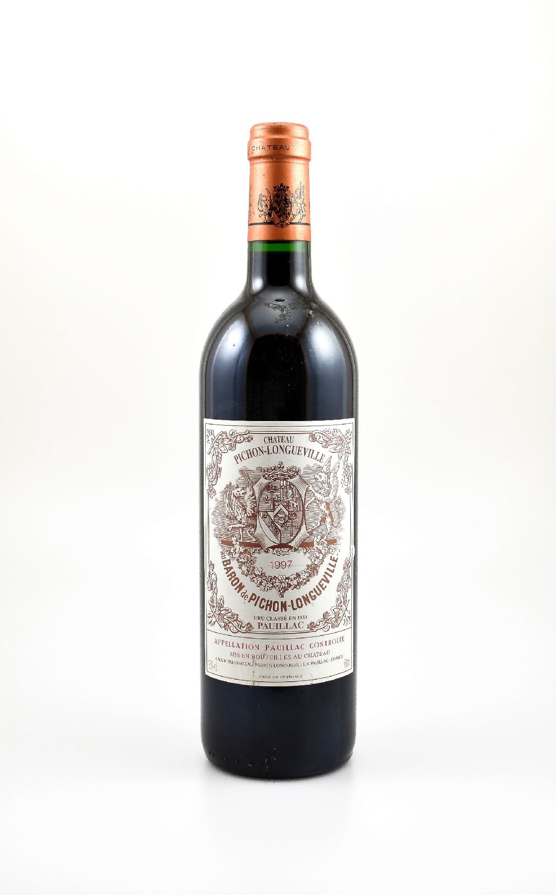 1 Flasche 1997 Chateau Pichon-Longueville au Baron de Pichon-Longueville, Pauillac, Cru Classe, 75 cl, 13 % Vol., Füllstand: ca. high fill, sehr ...