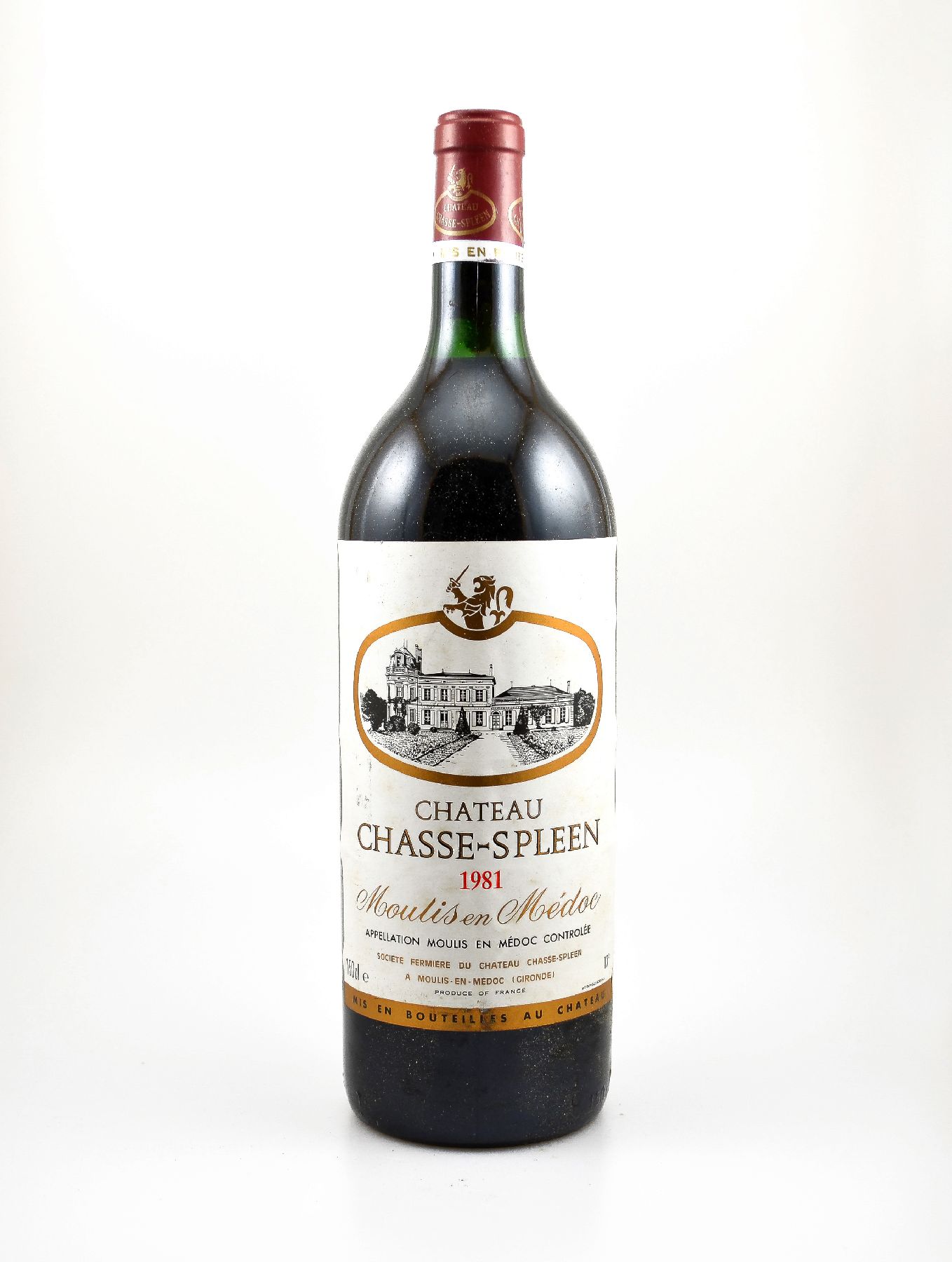 2 Magnumflaschen 1981 Chateau Chasse-Spleen,Moulis-en-Medoc, je ca. 150 cl, 13 % Vol., Füllstände: je ca. into neck, gute Erhaltungszustände, ...