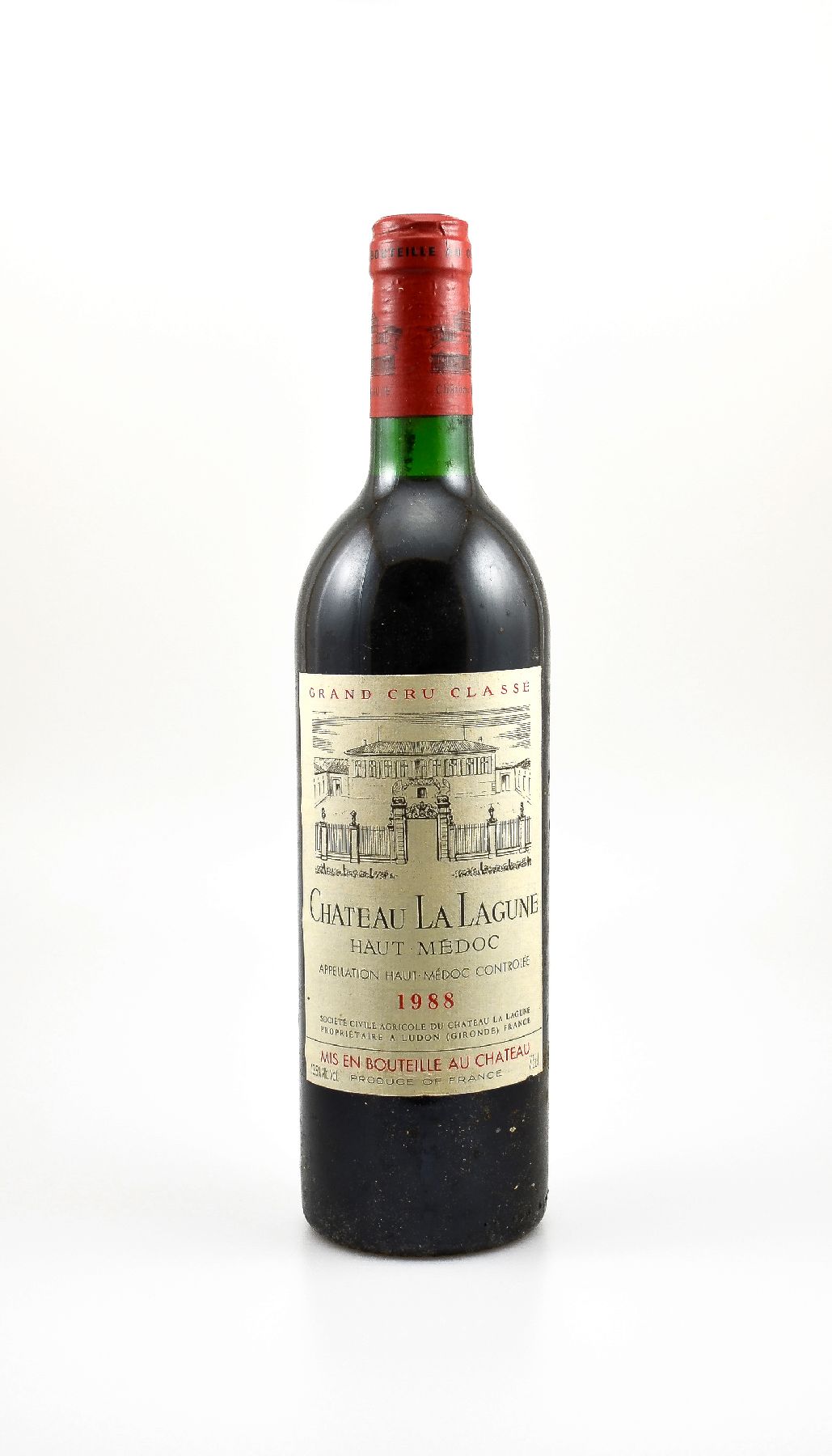3 Flaschen 1988 Chateau La Lagune, Haut-Medoc, Grand Cru Classe, je ca. 75 cl, 12,5 % Vol., Füllstände: ca. top shoulder bis into neck, gute ...