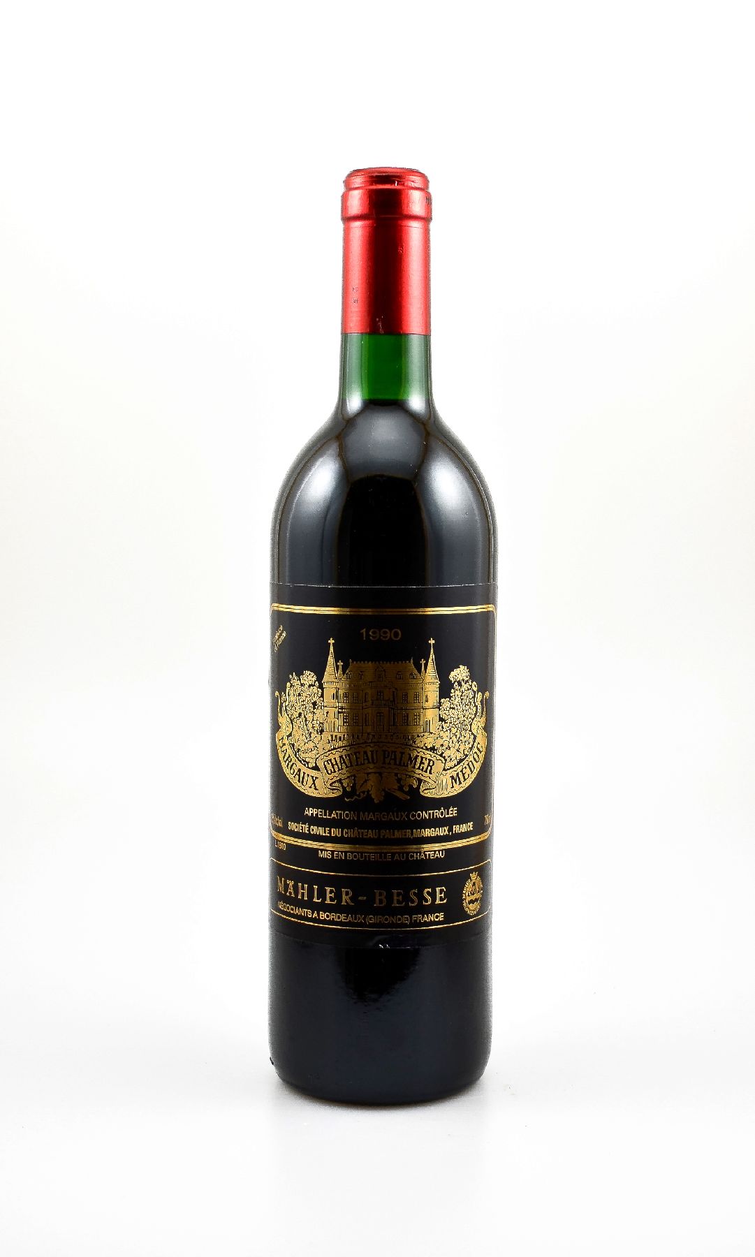 1 Flasche 1990 Chateau Palmer, Margaux, ca. 75 cl, 12 % Vol., Füllstand: ca. into neck, hervorragender Erhaltungzustand, unverkostet, Provenienz: ...