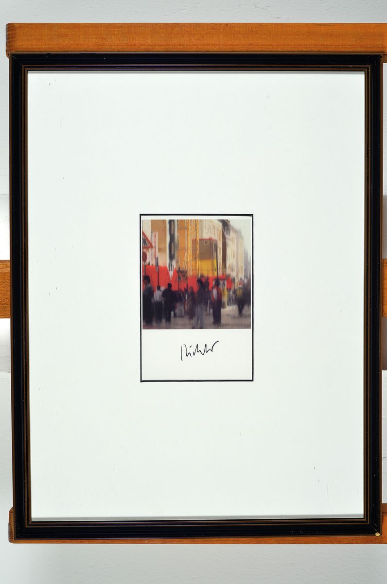 Detail k: Gerhard Richter, geb. 1932. Dresden, Postkarte, sign., gerahmt, gesamt 42x32 cm