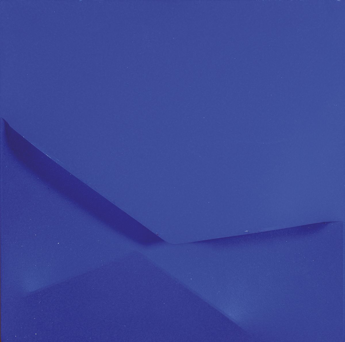 Gioseppe Amadio, geb. 1944, Titel: Ismoi blue-, verso sign., und betitelt, inkl Zertifikat, ca. 38x38 cm