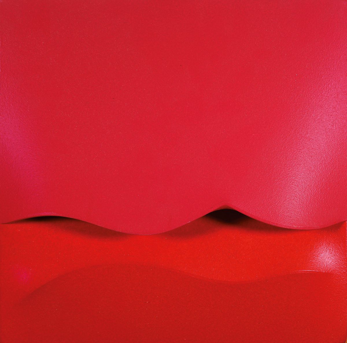 Gioseppe Amadio, geb. 1944, "Iatre", Rosso, verso sign., und betitelt, ca. 39x39 cm