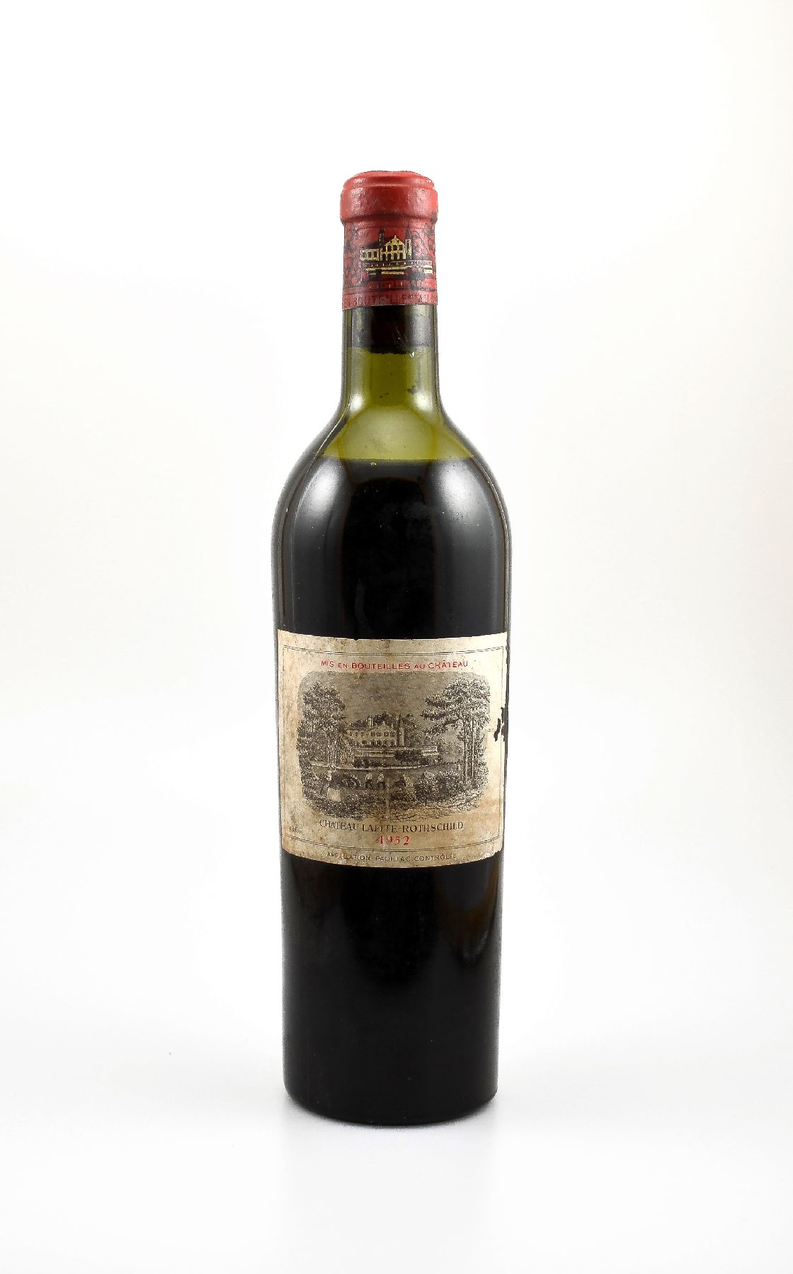 1 Flasche 1952 Chateau Lafite Rothschild, Pauillac, Premier Grand Cru Classe, Füllstand: ca. mid shoulder, Kapsel und Korken in einem sehr gutem ...