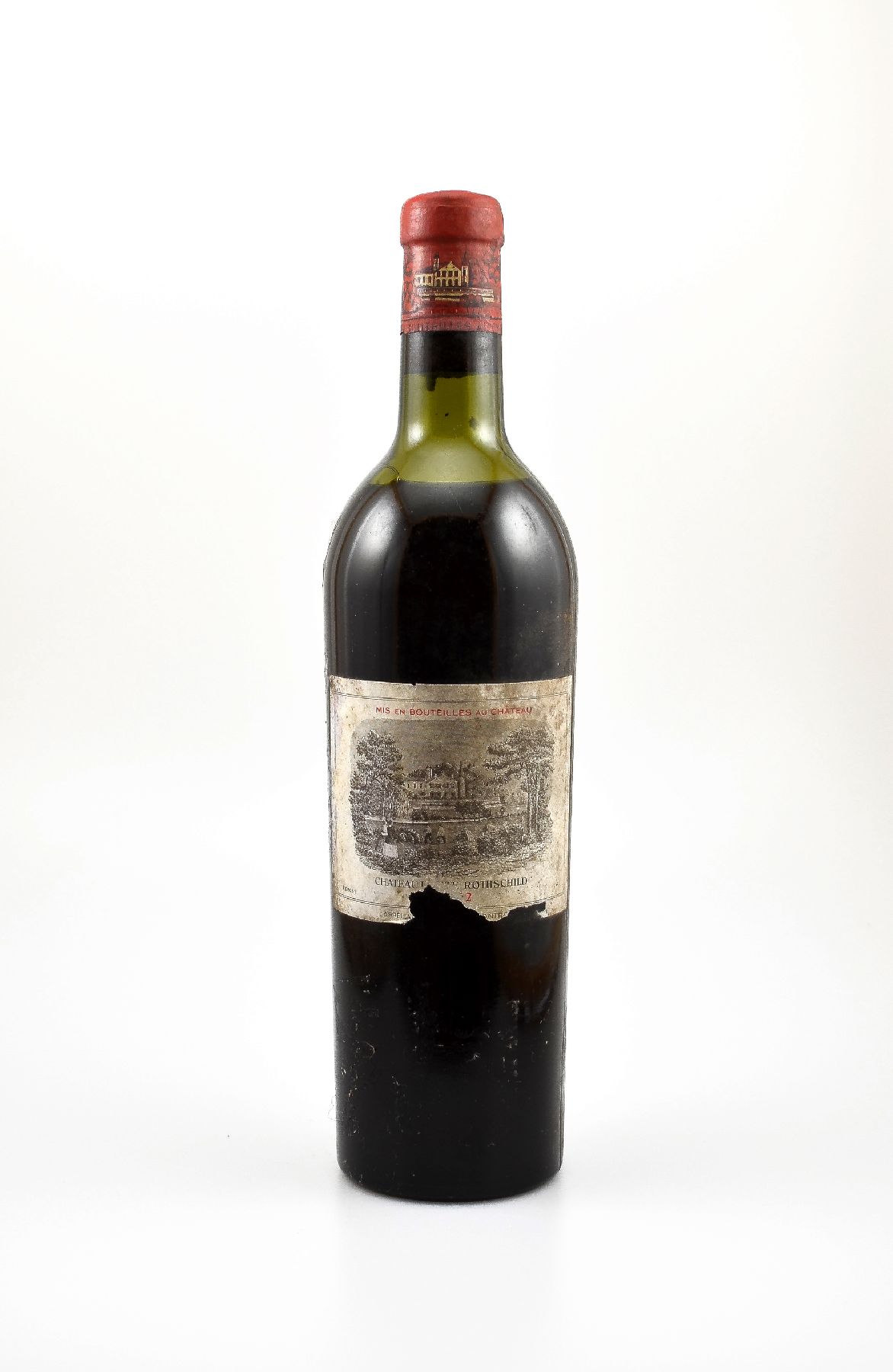 1 Flasche 1952 Chateau Lafite Rothschild, Pauillac, Premier Grand Cru Classe, Füllstand: ca. upper mid shoulder, Kapsel und Korken in einem gutem ...