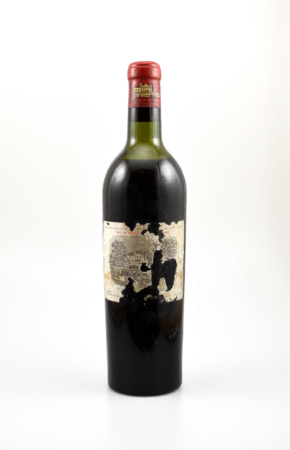 1 Flasche 1952 Chateau Lafite Rothschild, Pauillac, Premier Grand Cru Classe, Füllstand: ca. upper mid shoulder, Etikett besch., Kapsel und Korken ...