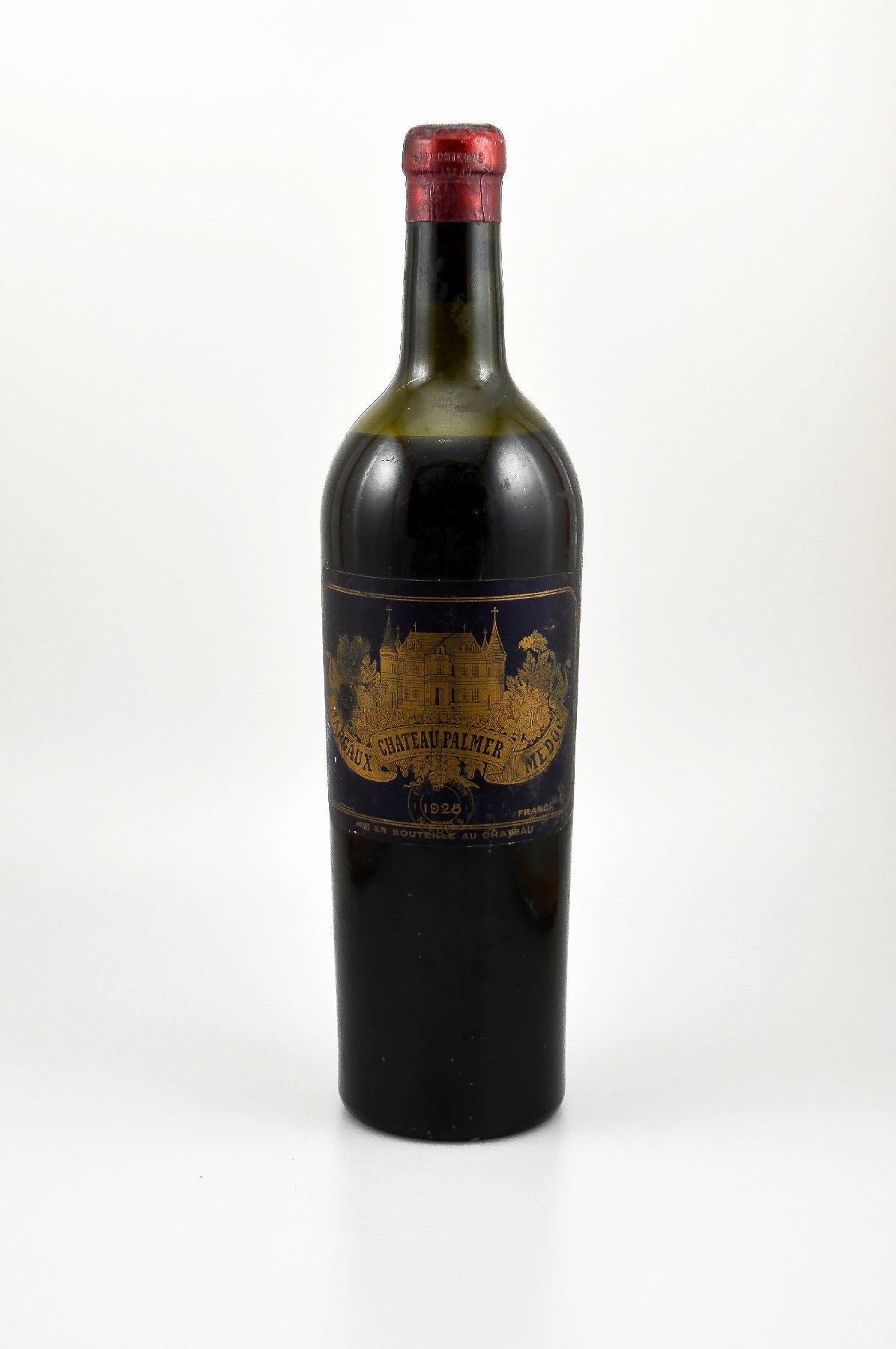 1 Flasche 1928 Chateau Palmer, Margaux, Füllstand: ca. upper mid shoulder, Etikett und Korken in einem gutem Zustand, unverkostet, Provenienz: Aus ...