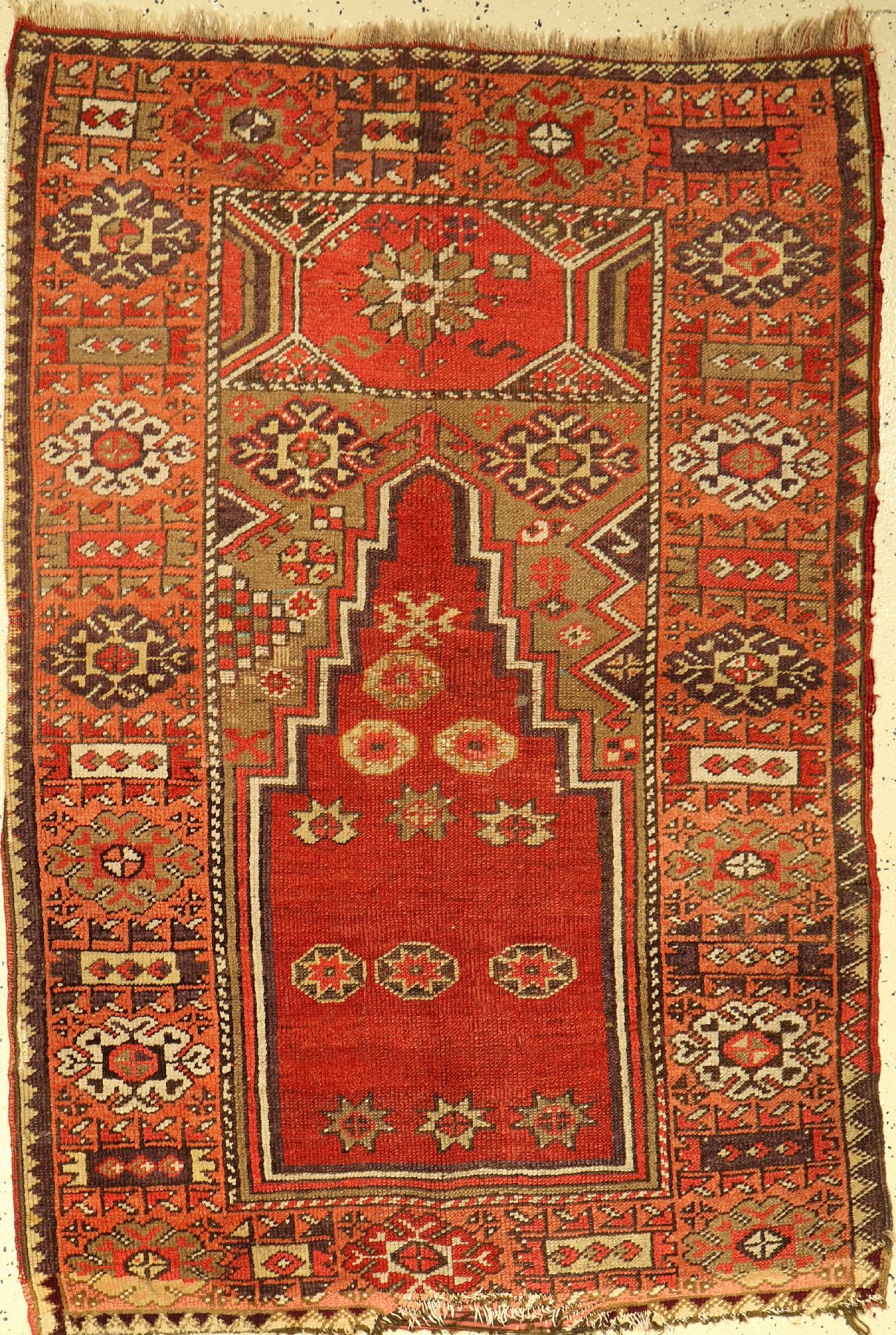 Konya "Gebetsteppich" antik, Türkei, um 1900, Wolle auf Wolle, ca. 157 x 107 cm, EHZ: 4