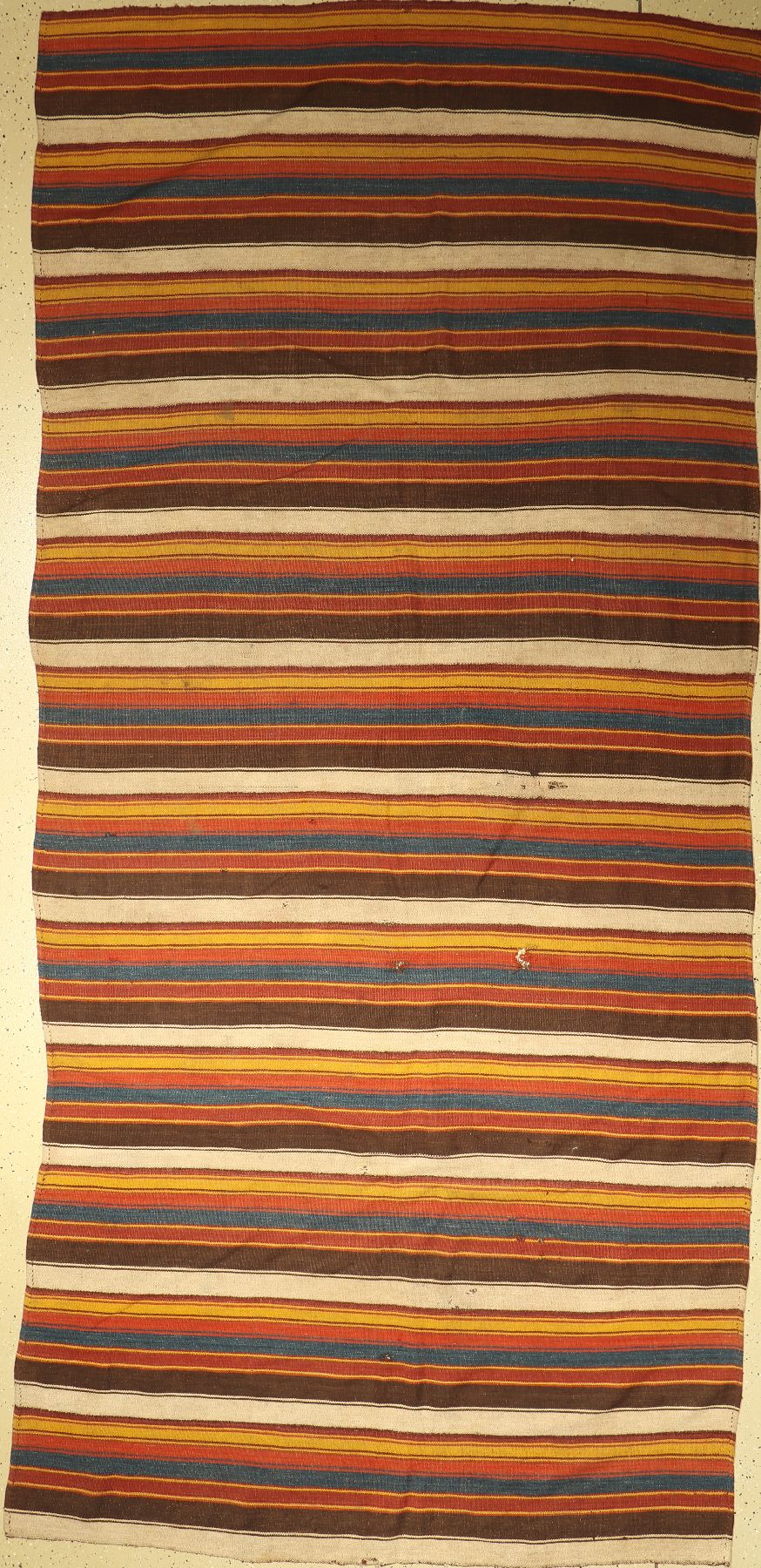 Nordpersischer Kelim alt, Persien, um 1930,Wolle auf Wolle, ca. 370 x 170 cm, EHZ: 3, (mehrere Löcher)