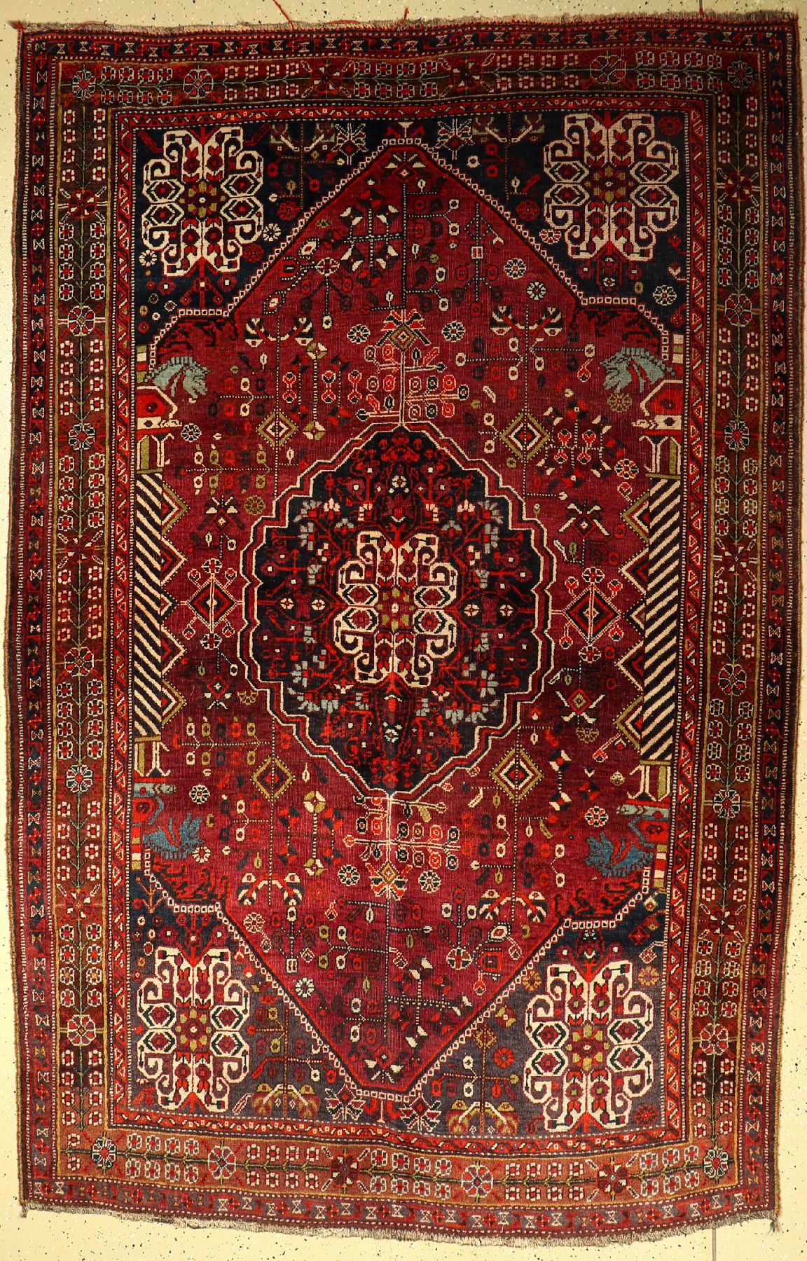 Gashgai alt, Persien, um 1920, Wolle auf Wolle, ca. 256 x 169 cm, EHZ: 4