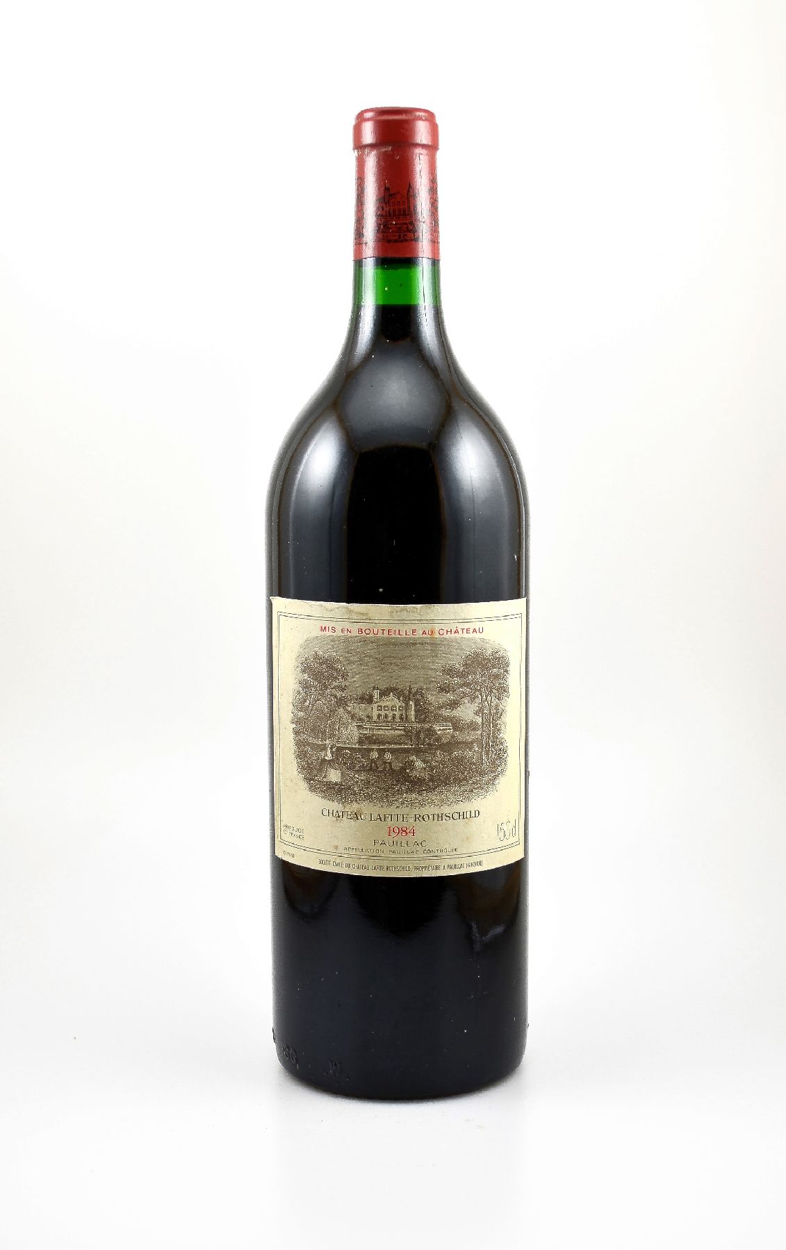 1 Magnumflasche 1984 Chateau Lafite Rothschild, Pauillac, ca. 150 cl, Füllstand: ca. into neck, guter Erhaltungszustand, unverkostet, Provenienz: ...