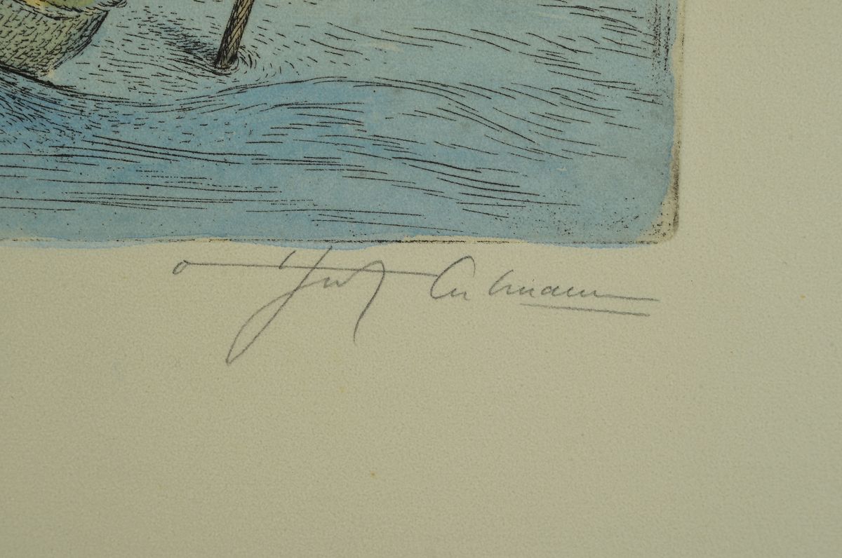 Detail c: Otfried Helmut Cullmann, geb. 1949 Billigheim bei Landau, Studium in München und Stuttgart, Meisterschüler von Mac Zimmermann, hier: drei ...