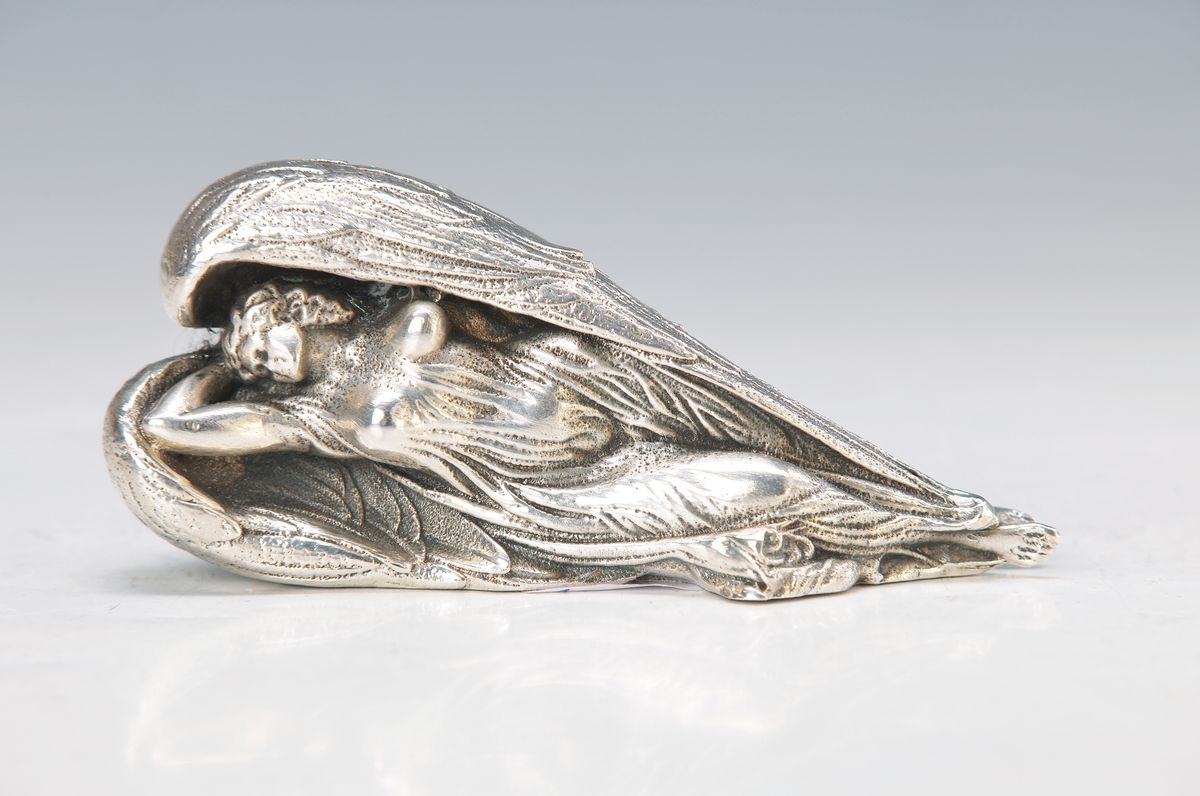 Ernst Fuchs, 1930-2015, Schutzengel, Bronze, signiert, num. 347, L. ca. 10cm