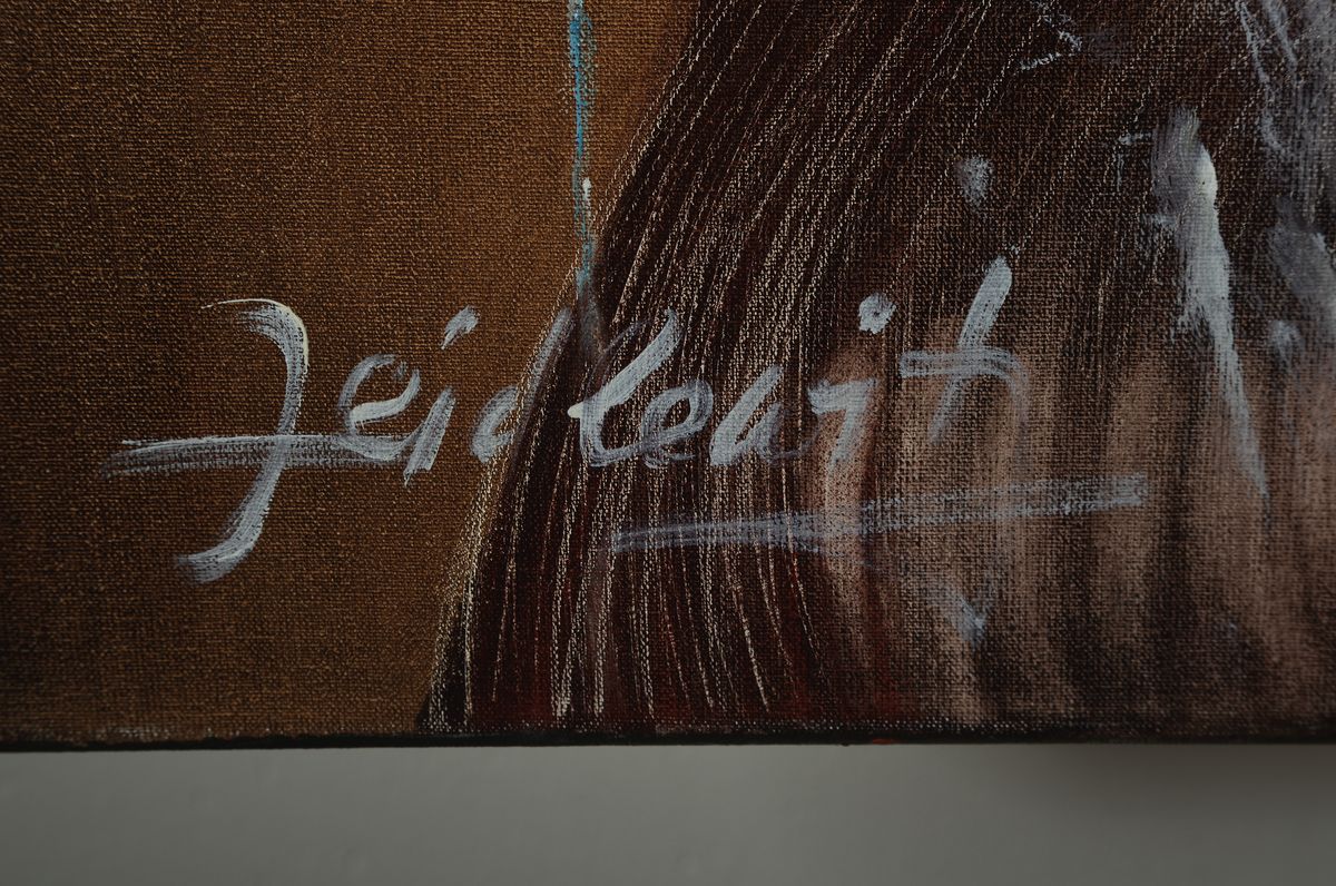 Detail a: Doris Zeidlewitz, geb. 1959, Studium der "Freien Malerei" an der Kunstakademie Städel, Frankfurt und an der Hochschule für Gestaltung, ...
