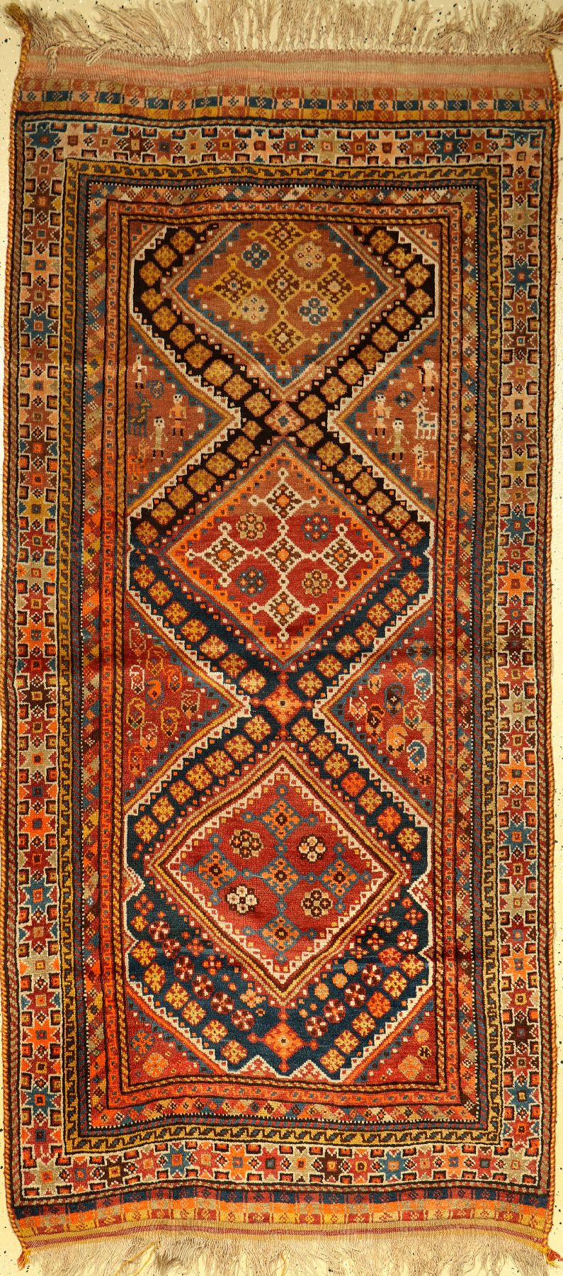 Gaschgai alt, Persien, um 1930, Wolle auf Wolle, ca. 210 x 160 cm, EHZ: 2-3