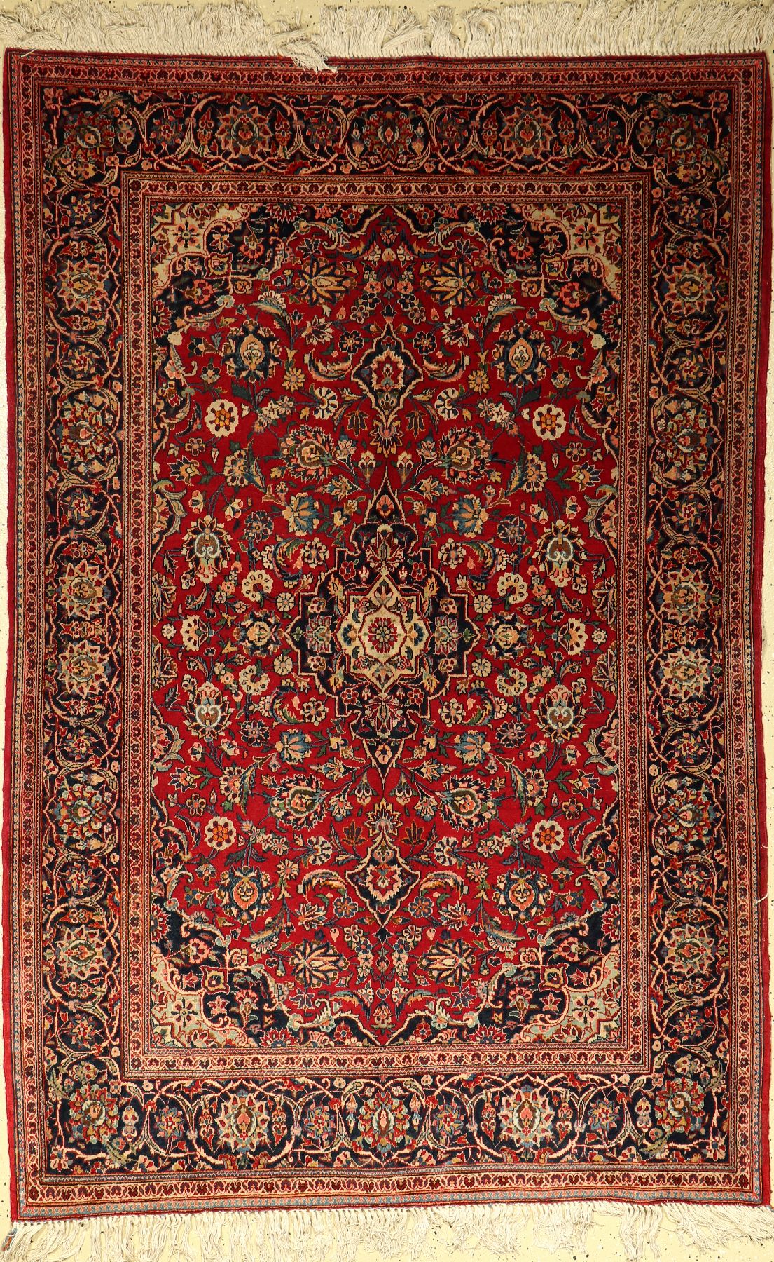 Keschan alt, Persien, ca. 60 Jahre, Wolle auf Baumwolle, ca. 205 x 136 cm, EHZ: 2-3