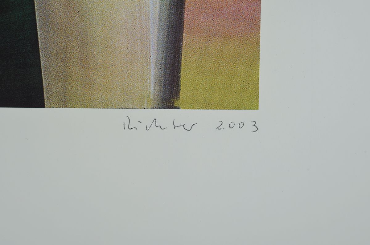Detail a: Gerhard Richter, geb. 1932, Viktoria I, Farboffset auf Karton, drucksigniert, Edition: Achenbach Art Edition Düsseldorf, für die Versicherung ...
