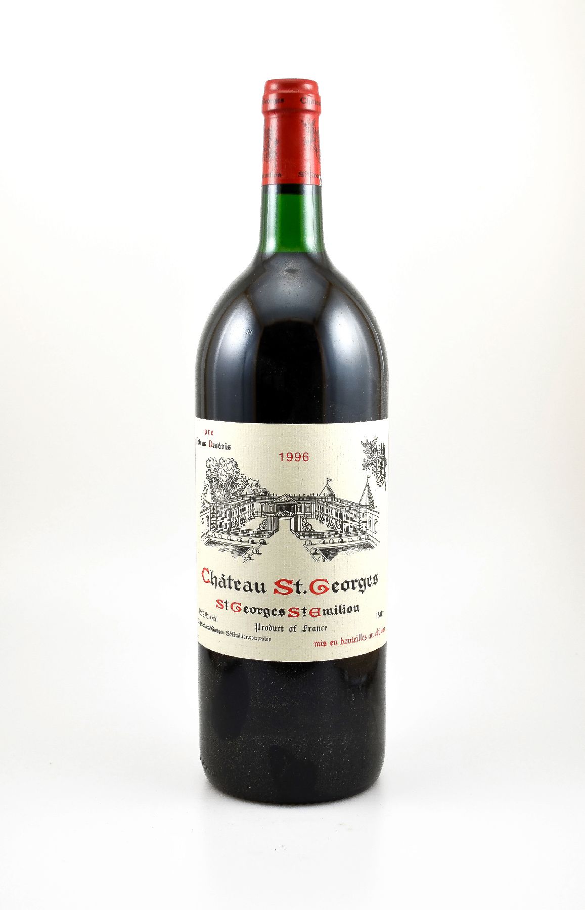 3 Magnumflaschen 1996 Chateau St. Georges, St. Georges St. Emilion, je ca. 150 cl, Füllstände: je ca. top shoulder, hervorragende ...