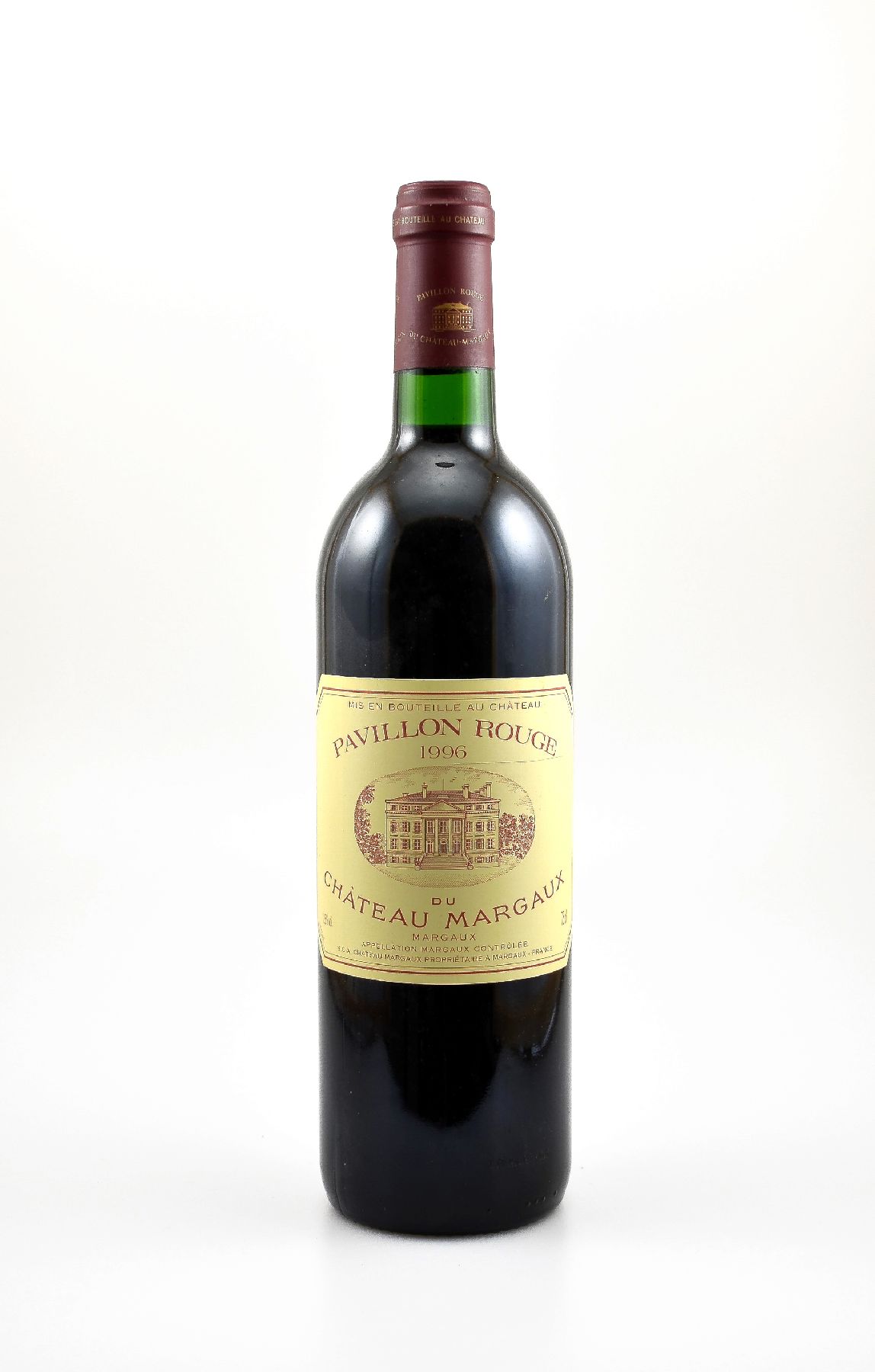 1 Flasche 1996 Pavillon Rouge du Chateau Margaux, Margaux, 2. Wein von Chateau Margaux, ca. 75 cl, 12,5 % Vol., Füllstand: ca. into neck, guter ...