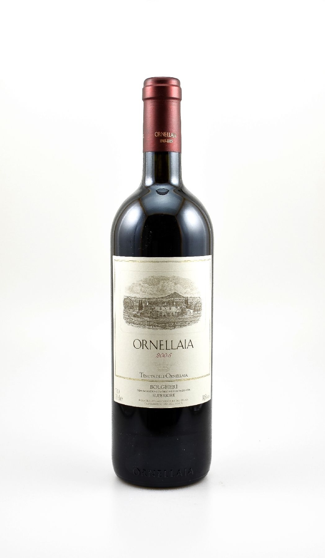 6 Flaschen 2005 Ornellaia, Bolgheri Superiore, Toscana, je 75 cl, 14,5 % Vol., Füllstände: je ca. into neck, hervorragende Erhaltungszustände, ...