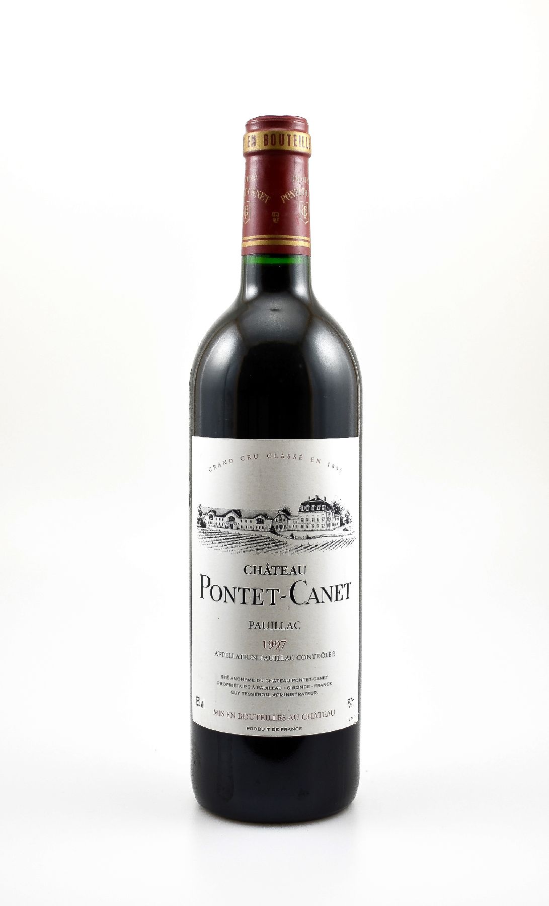 2 Flaschen 1997 Chateau Pontet-Canet, Pauillac, je ca. 75 cl, 13 % Vol., Füllstände: into neck, sehr gute Erhaltungszustände, unverkostet, ...