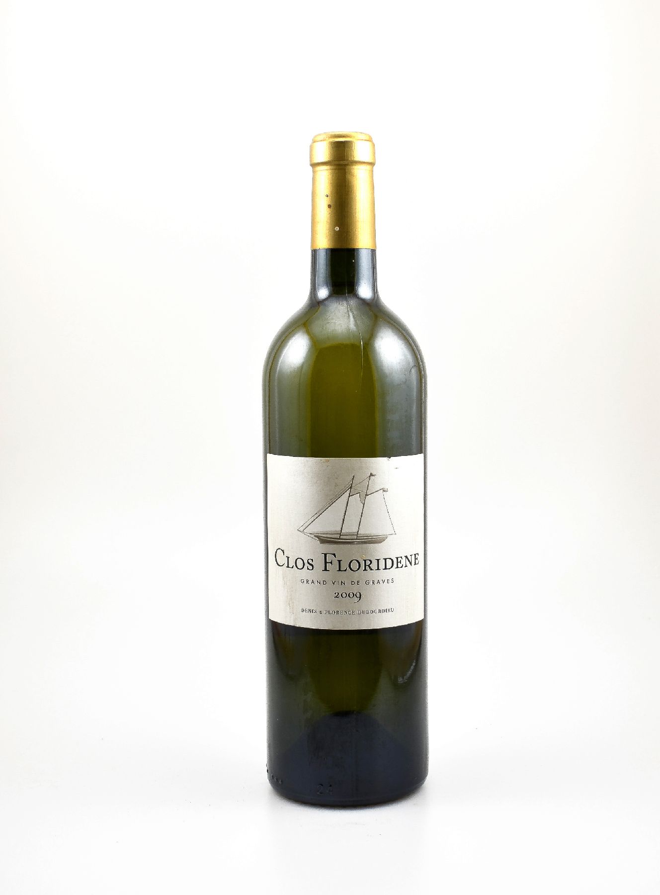 5 Flaschen 2009 Denis Dubourdieu Clos Floridene Blanc, Graves, je ca. 75 cl, 13 % Vol., Füllstände: je ca. into neck, gute Erhaltungszustände, ...