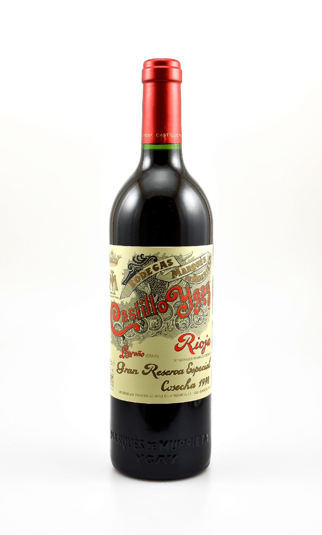 5 Flaschen 1998 Marques de Murrieta Castillo Ygay Gran Reserva Especial, Rioja, je 75 cl, Füllstände: je ca. high fill, hervorragende ...