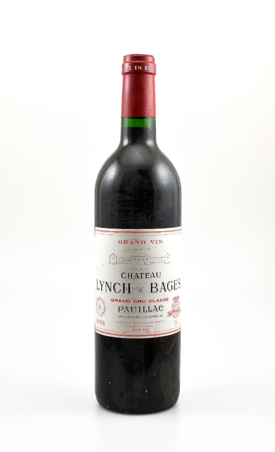 3 Flaschen 1998 Chateau Lynch Bages, Pauillac, Grand Cru Classe, je ca. 75 cl, 13 % Vol., Füllstände: je ca. into neck, gute Erhaltungszustände, ...