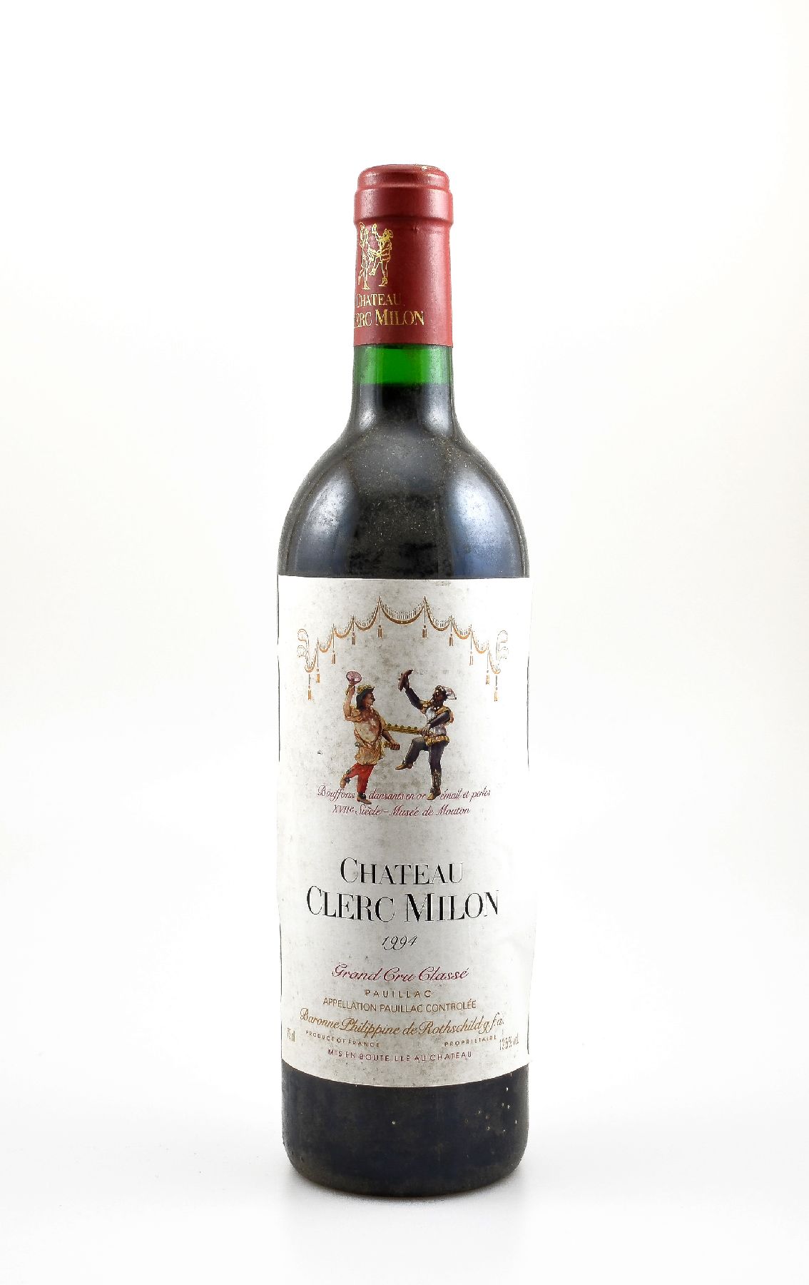 3 Flaschen 1994 Chateau Clerc Milon, Pauillac, Grand Cru Classe, je ca. 75 cl, 12,5 % Vol., Füllstände: je into neck, gute Erhaltungszustände, ...