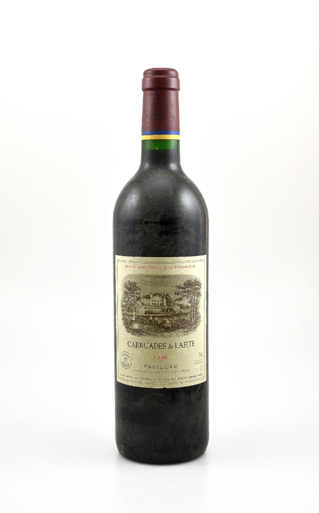 2 Flaschen 1996 Carruades de Lafite, Pauillac, 2. Wein von Chateau Lafite Rothschild, je ca. 75 cl, 13 % Vol., Füllstände: je into neck, gute ...
